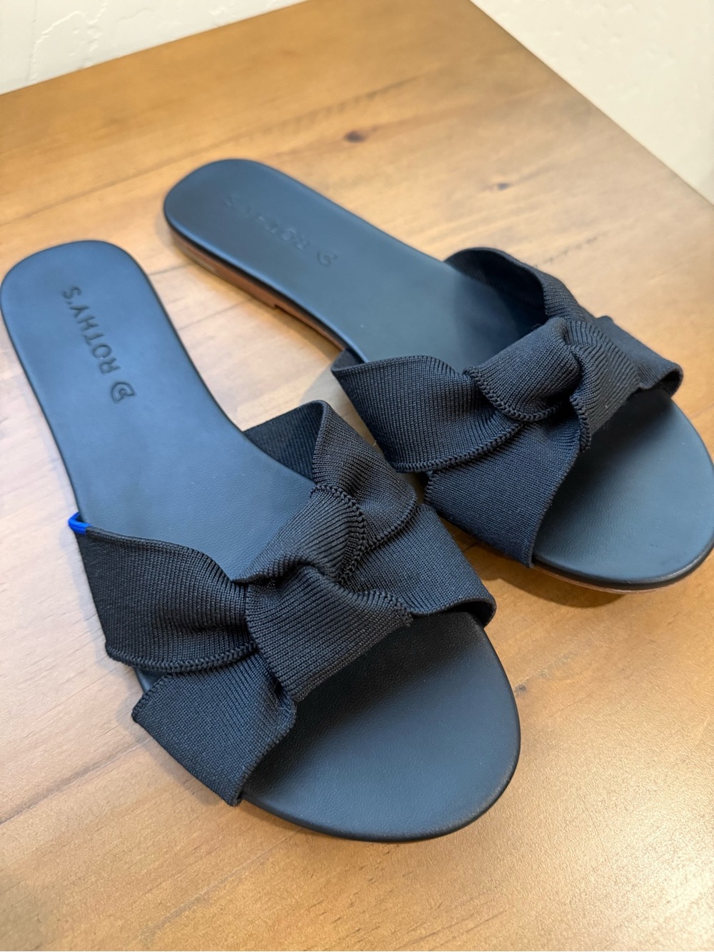 Rothy’s The Knot Slide Sandals Black